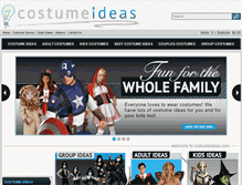 Tablet Screenshot of costumeideas.com